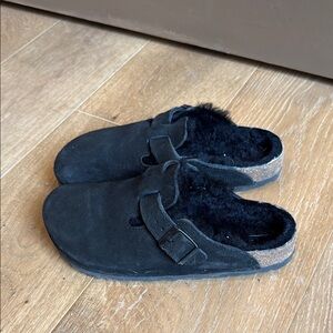 Fur lined Birkenstocks